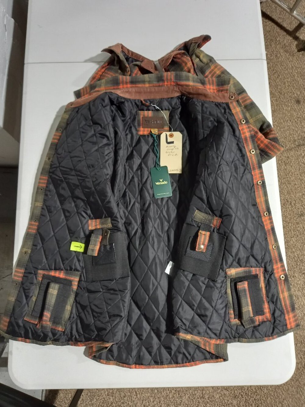 Concealed Carry Quilt Lined Shirt Jacket - Army | Large - Picture 4 of 7